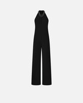 Long playsuit with halterneck and jewel decoration - | Pinko