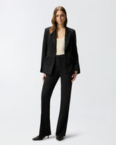 Trousers with pressed pleat detail - | Pinko