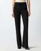 Trousers with pressed pleat detail - | Pinko