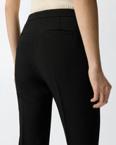 Trousers with pressed pleat detail - | Pinko