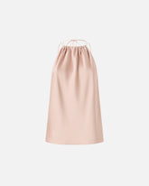 Top in satin with halterneck - Beige | Pinko