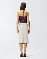 Top in satin with halterneck - | Pinko