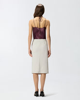 Top aus Satin mit Neckholder-Ausschnitt - | Pinko