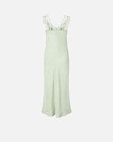 Midi slip dress with lace bands - | Pinko