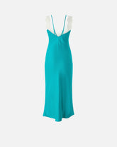 Slipdress-Midikleid mit Streifen aus Spitze - | Pinko