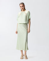 Midikleid mit Details aus Spitze - | Pinko