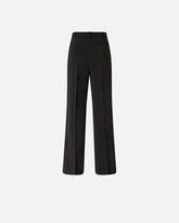 Trousers in canvas with pressed pleat detail - | Pinko