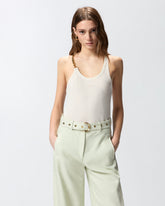 Ärmelloses Top mit Kette - | Pinko