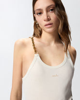 Ärmelloses Top mit Kette - | Pinko