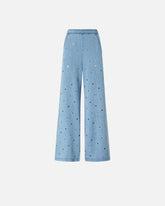 Denim jeans with eyelets - | Pinko