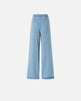 Denim jeans with eyelets - | Pinko