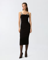 Eng anliegendes Midikleid mit Schmuckstickerei - | Pinko