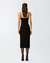 Eng anliegendes Midikleid mit Schmuckstickerei - | Pinko