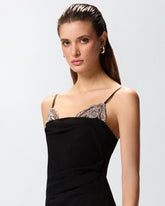 Eng anliegendes Midikleid mit Schmuckstickerei - | Pinko