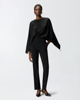 Rückenfreier langer Jumpsuit mit Schmuckkette - | Pinko