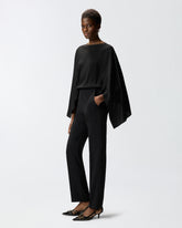 Rückenfreier langer Jumpsuit mit Schmuckkette - | Pinko