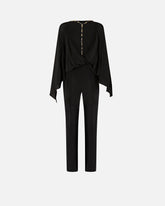 Rückenfreier langer Jumpsuit mit Schmuckkette - | Pinko