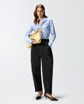 Workwear trousers with sheer inserts - | Pinko