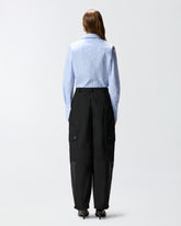Workwear trousers with sheer inserts - | Pinko