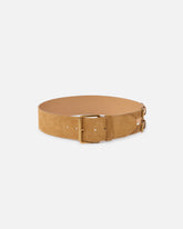 Gürtel aus Spaltleder mit Riemchen 6 cm - | Pinko