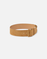 Gürtel aus Spaltleder mit Riemchen 6 cm - | Pinko