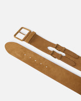 Gürtel aus Spaltleder mit Riemchen 6 cm - | Pinko