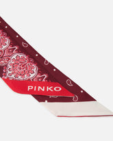 Thin scarf with floral paisley print - | Pinko