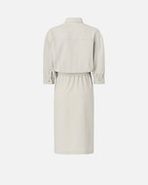 Midi dress with a shirt-style bodice - | Pinko