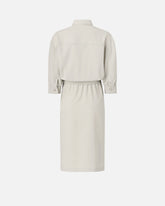 Midi dress with a shirt-style bodice - | Pinko