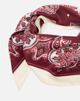 Triangular scarf with floral paisley print - | Pinko
