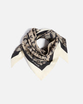 Dreieckiges Tuch mit Snakeprint - | Pinko