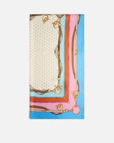 Tuch mit buntem Print - Mehrfarbig Hellblau-Rosa | Pinko