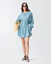 Striped cotton playsuit - | Pinko