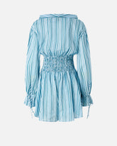 Kurzer Jumpsuit aus Baumwolle mit Streifen - | Pinko