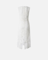 Sleeveless midi dress in lace - | Pinko