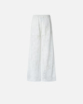 Trousers in floral embroidered lace - | Pinko