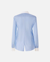 Shirt with contrasting collar and cuffs - | Pinko