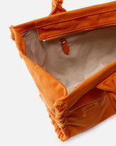 Mittlerer Shopper Beach aus Canvas mit Logo und ausgefransten Details - | Pinko