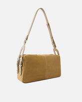Keeper Bag medium shoulder bag in suede - | Pinko
