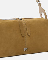 Keeper Bag medium shoulder bag in suede - | Pinko