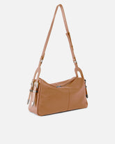 Keeper Bag medium shoulder bag in new biker leather - | Pinko