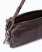 Keeper Bag medium shoulder bag in new biker leather - | Pinko