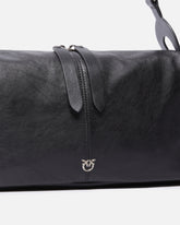 Keeper Bag medium shoulder bag in new biker leather - | Pinko