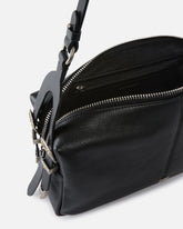 Keeper Bag medium shoulder bag in new biker leather - | Pinko