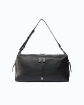 Keeper Bag large shoulder bag in new biker leather - | Pinko