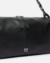 Keeper Bag large shoulder bag in new biker leather - | Pinko