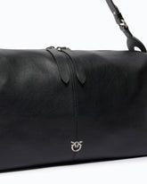 Keeper Bag large shoulder bag in new biker leather - | Pinko