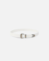 Shiny leather belt with metallic finishes, 3 cm - | Pinko