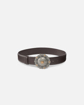 Ledergürtel mit Schmuckmedaille 4 cm - | Pinko