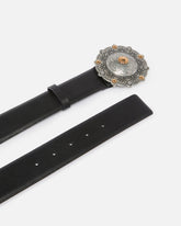 Ledergürtel mit Schmuckmedaille 4 cm - | Pinko